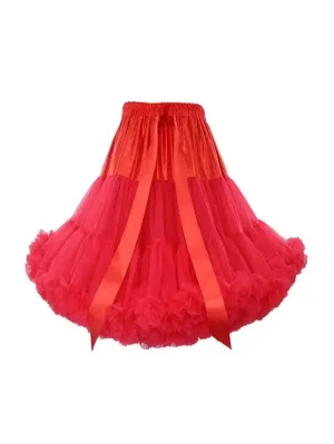 Red Fluffy Petticoat 55cm [IN STOCK]