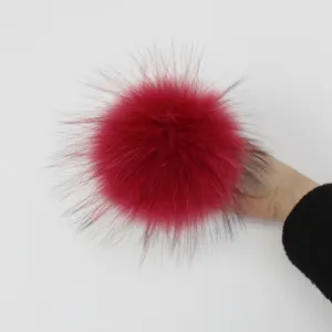 Red Fur Pom Pom