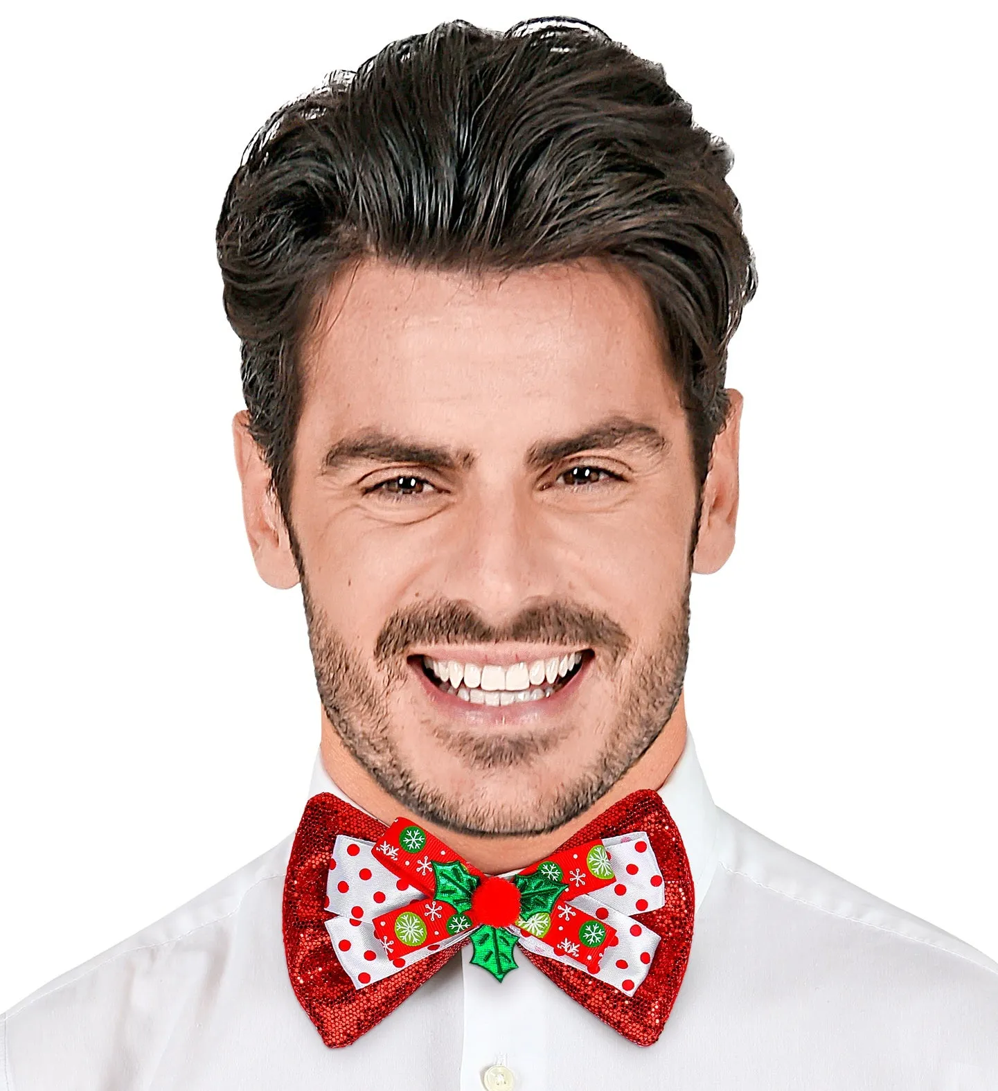 Red Glitter Christmas Bowtie