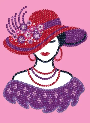 RED HATTER Sequin Art® Purple Range - Sparkling Art Picture Craft Kit