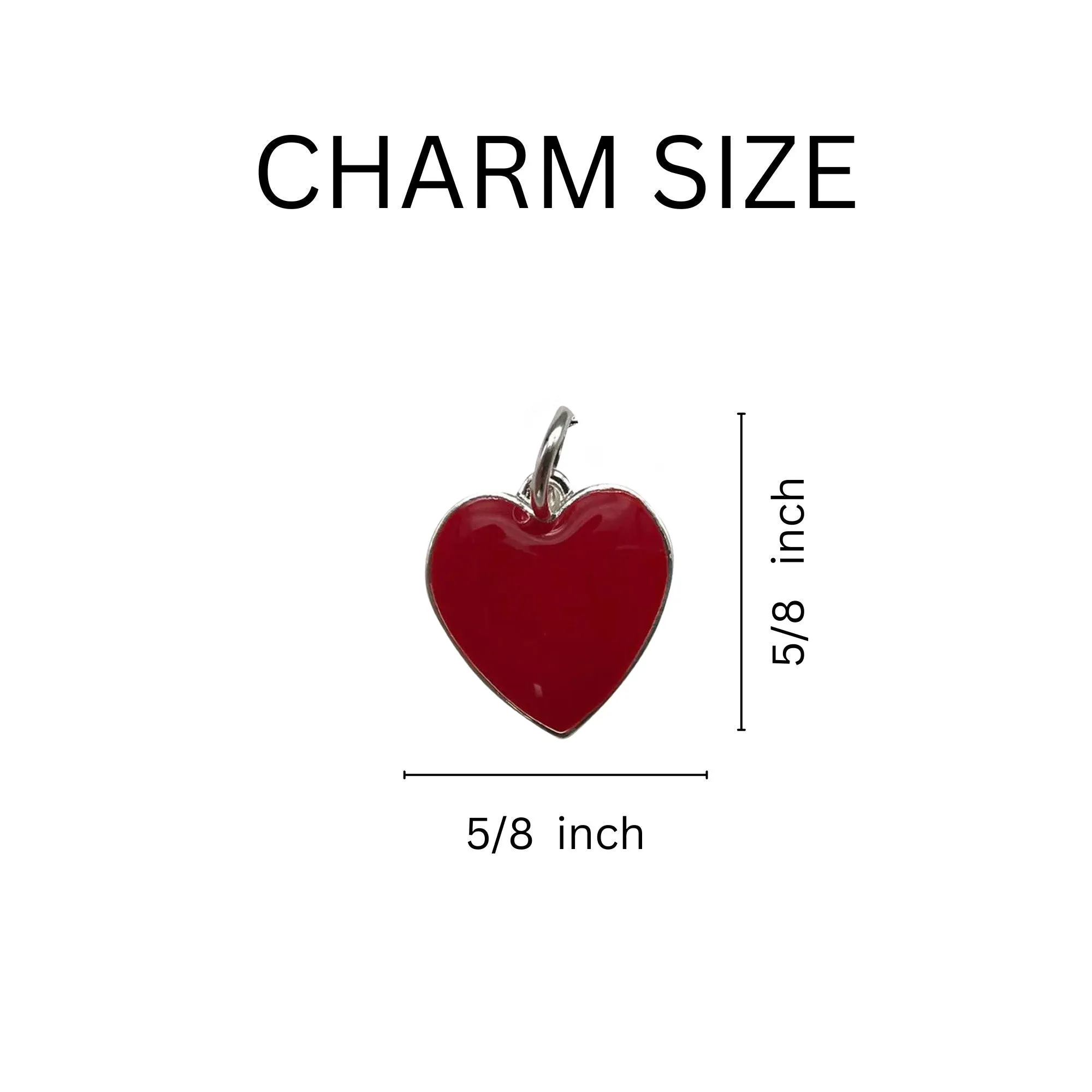 Red Heart Charm Necklaces