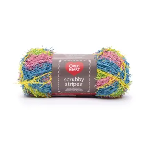 Red Heart Scrubby Stripes Yarn - Discontinued Shades