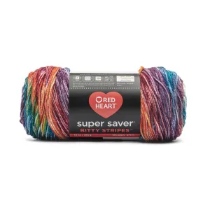 Red Heart Super Saver Bitty Stripes Yarn