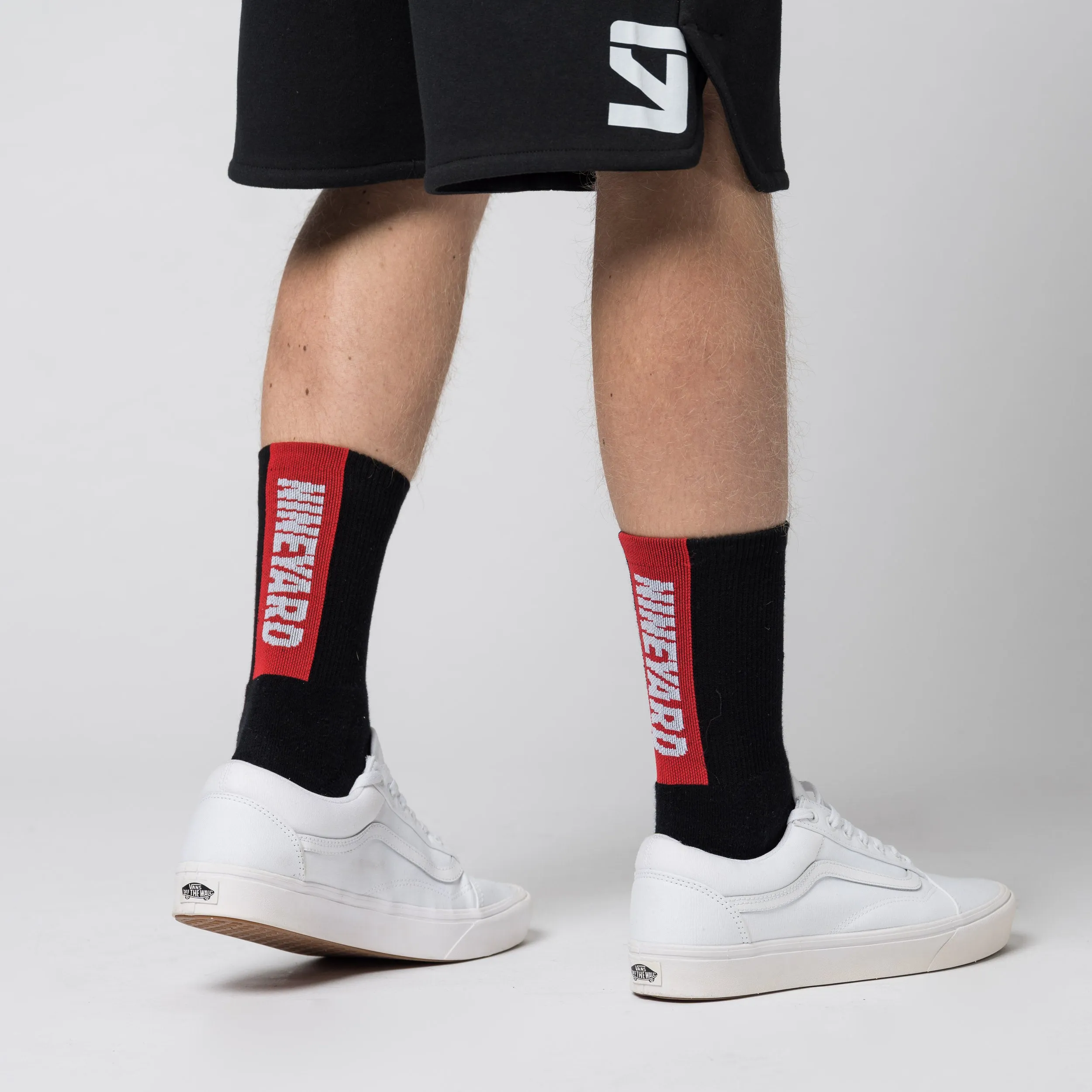 RED. High Logo Socks