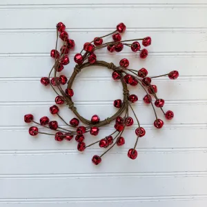 Red Jingle Bell Candle Ring