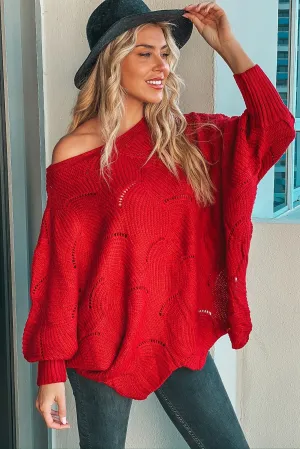 Red Knit Sweater