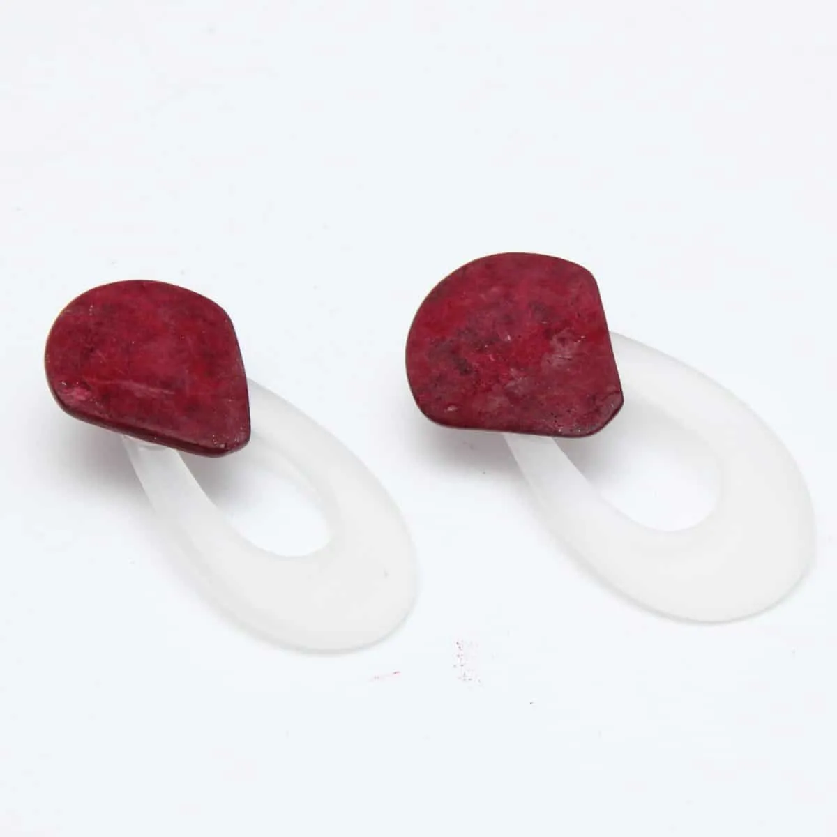 Red Kris Statement Earrings