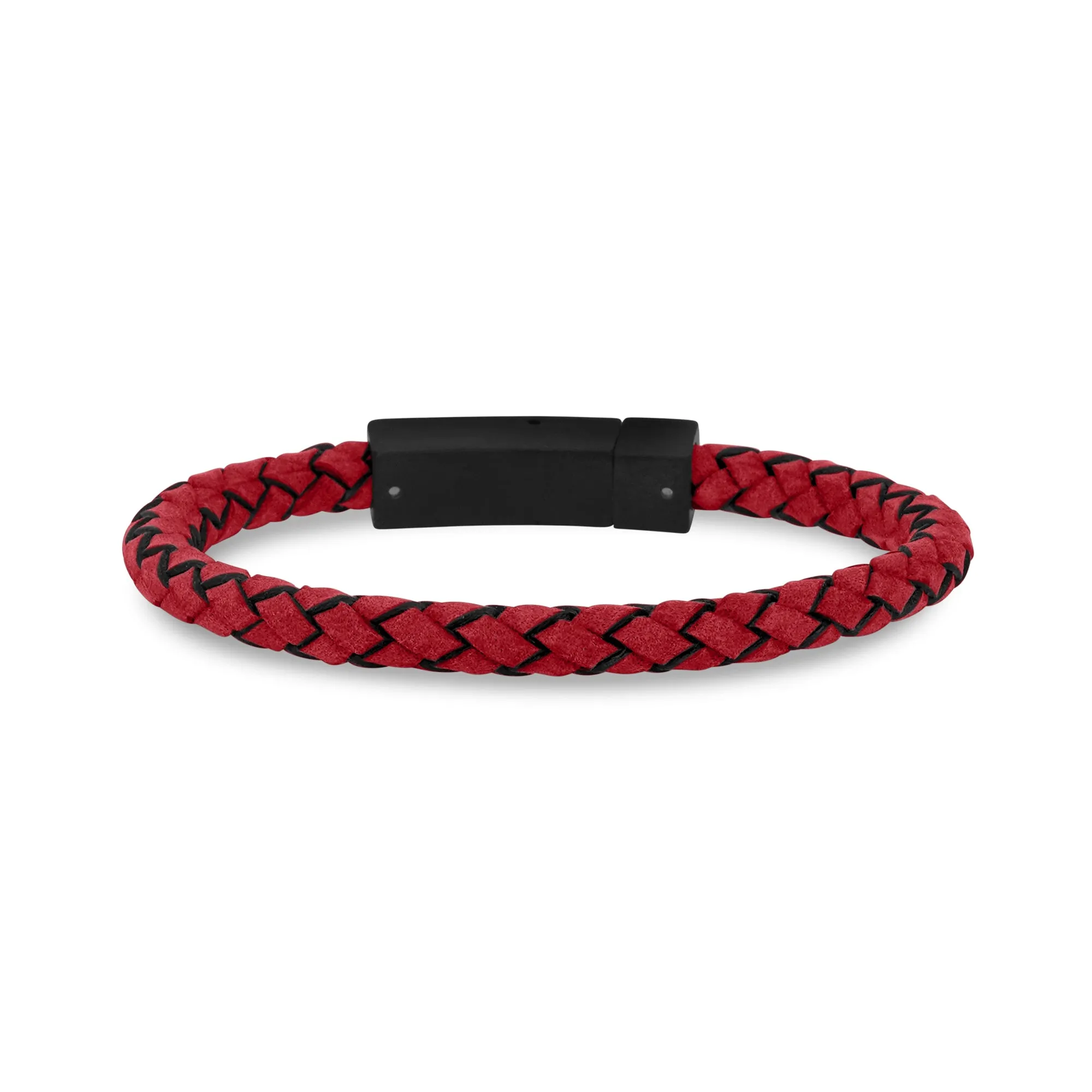 Red Leather Bracelet | 6MM