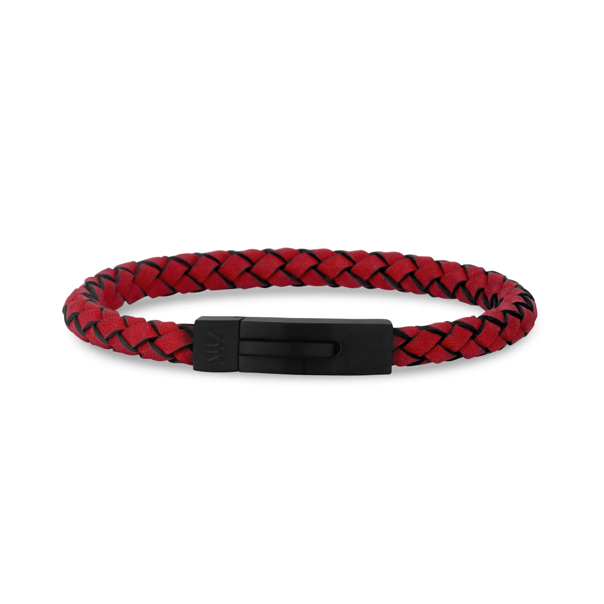 Red Leather Bracelet | 6MM