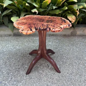 Red Mallee / Claro Walnut Pedestal Table