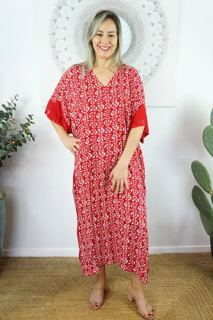 Red Maya Kaftan 12-26