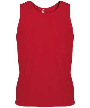 Red - Men's sports vest