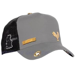 Red Monkey Men's Rooster Grey 956 Edition New Limited Unisex Trucker Cap