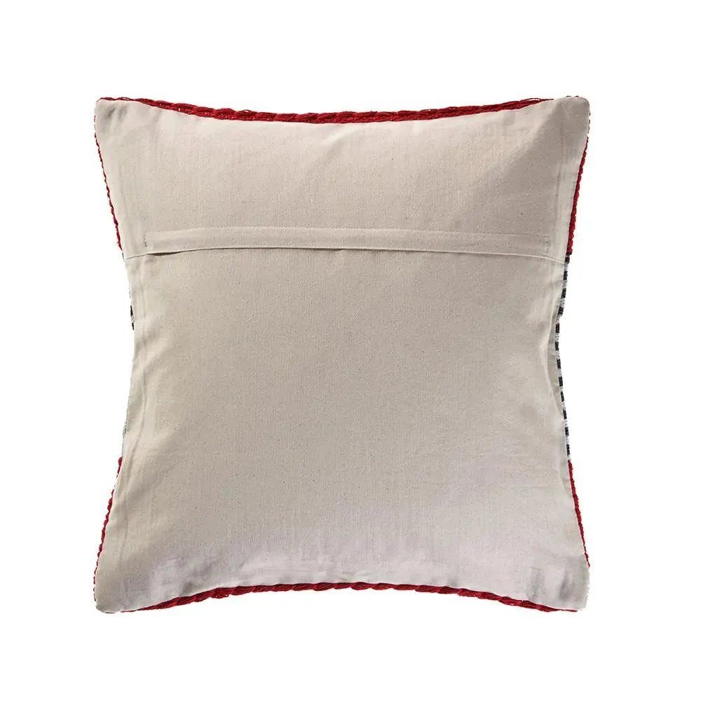 Red Nautical Striped  LR07428 Throw Pillow