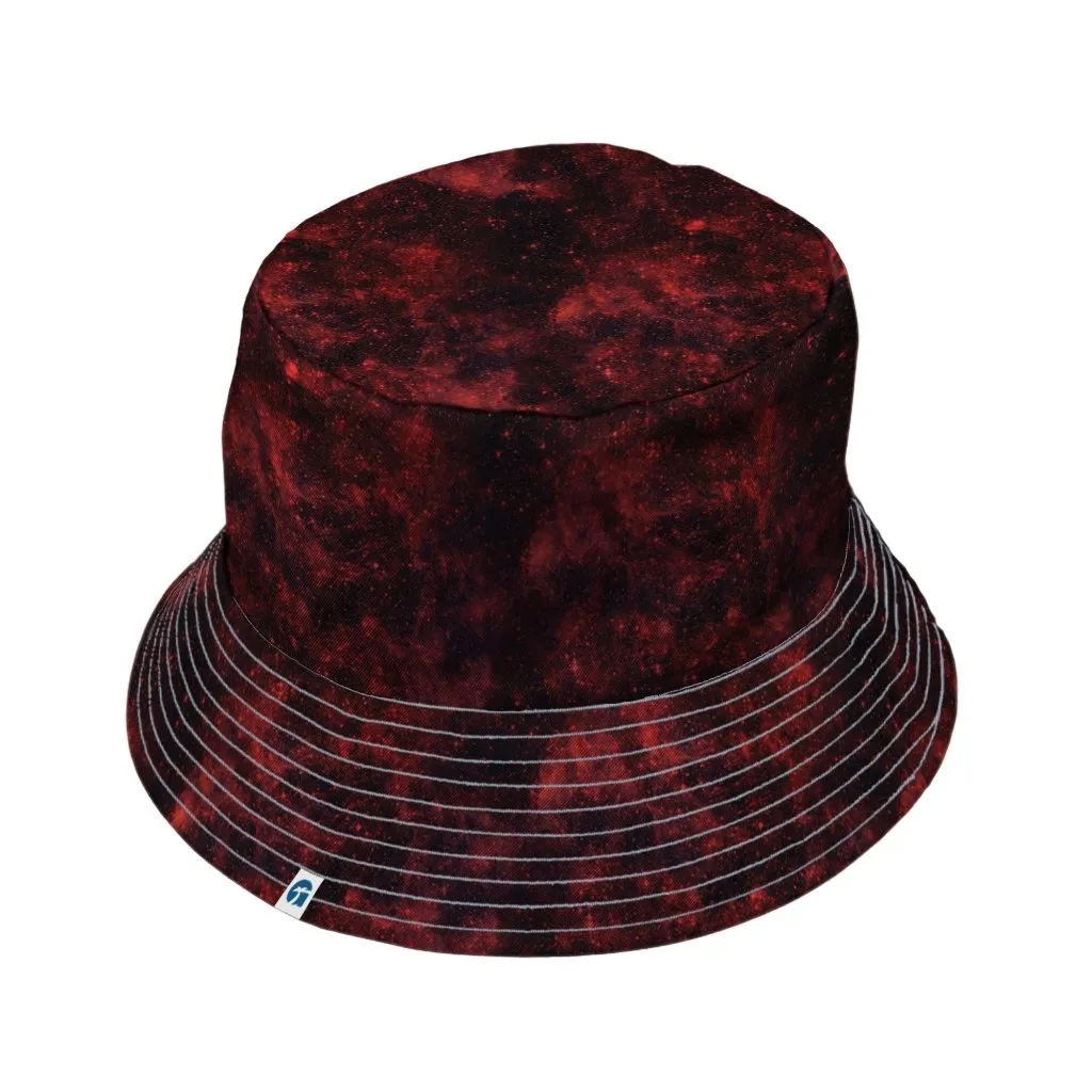 Red Nebula Space Bucket Hat