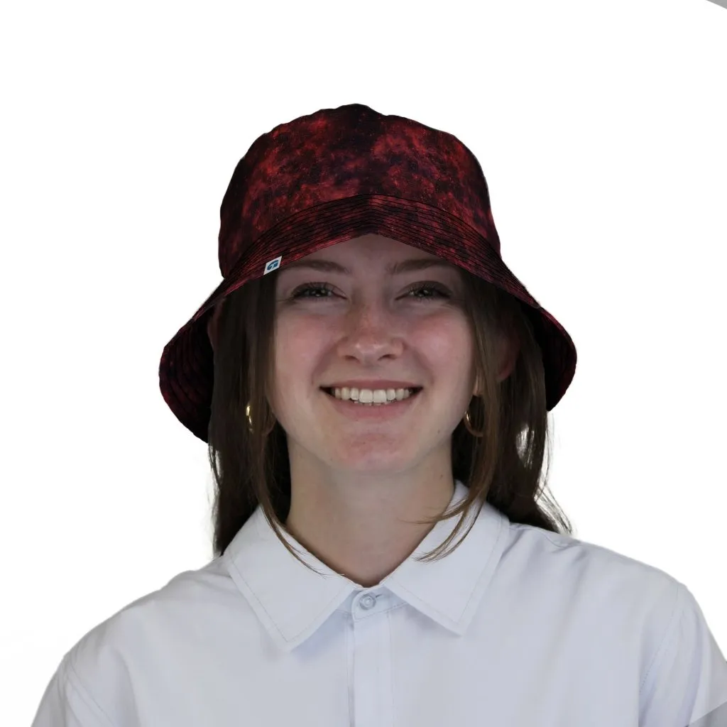 Red Nebula Space Bucket Hat