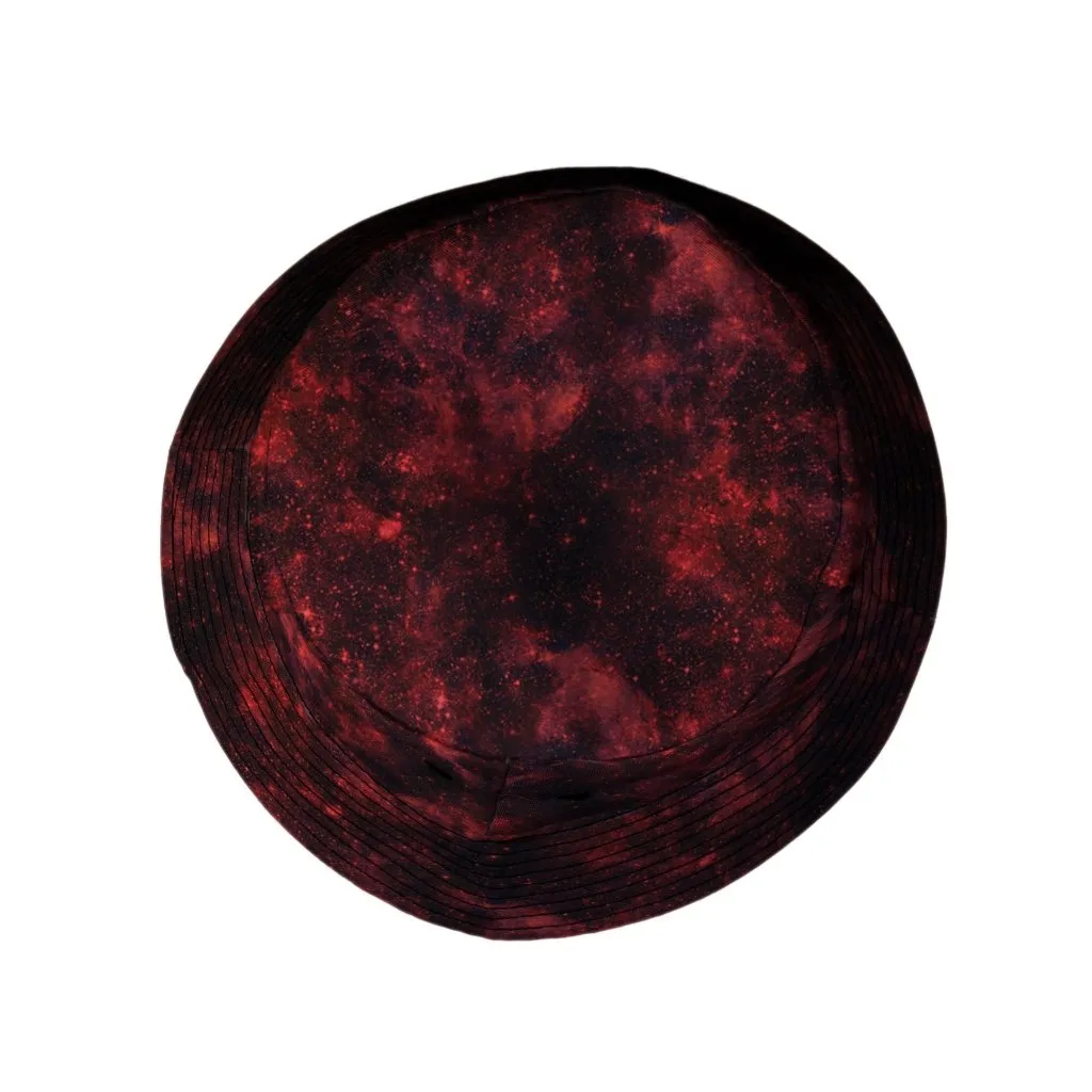 Red Nebula Space Bucket Hat