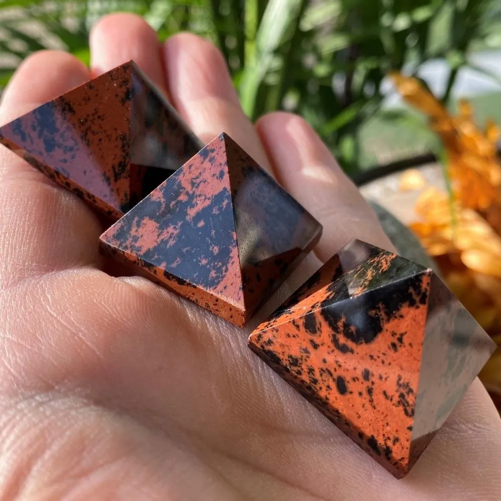 Red Obsidian Pyramid - Small