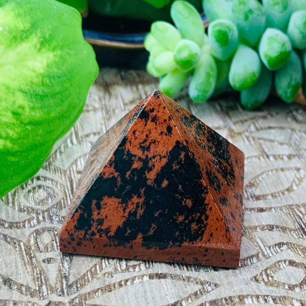 Red Obsidian Pyramid - Small