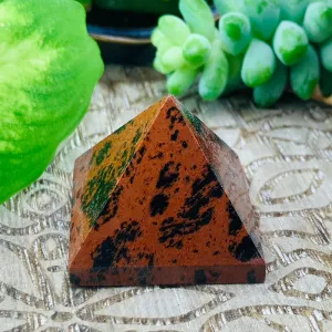 Red Obsidian Pyramid - Small