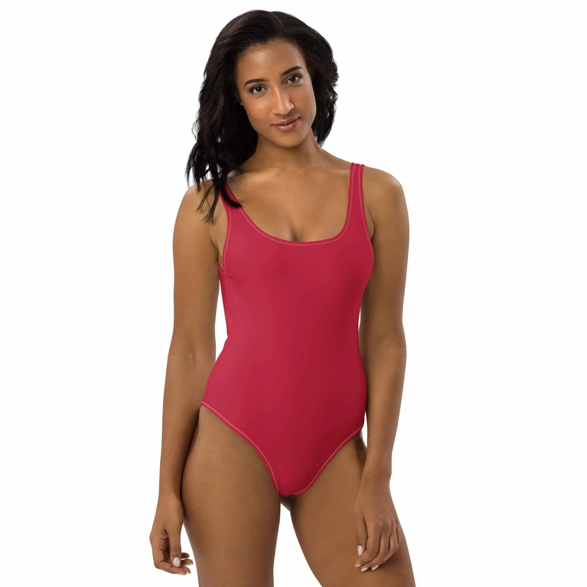 Red One-Piece Swimsuit for Women