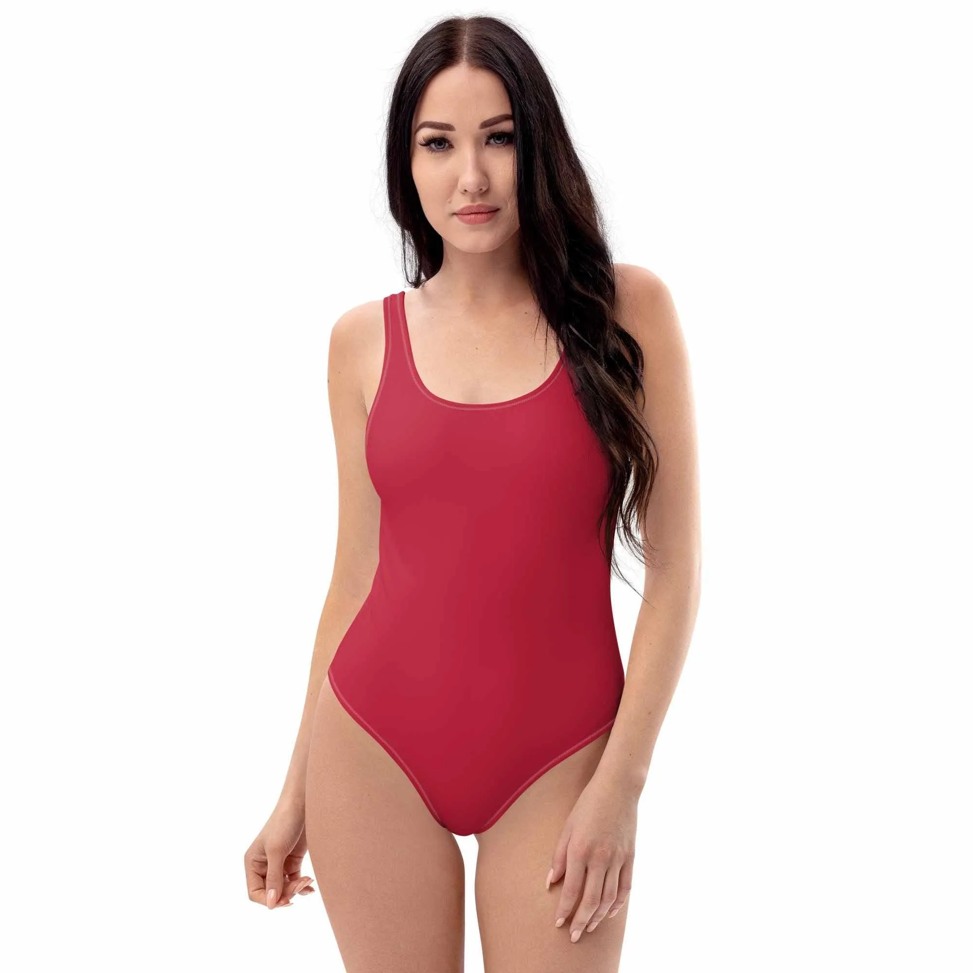 Red One-Piece Swimsuit for Women