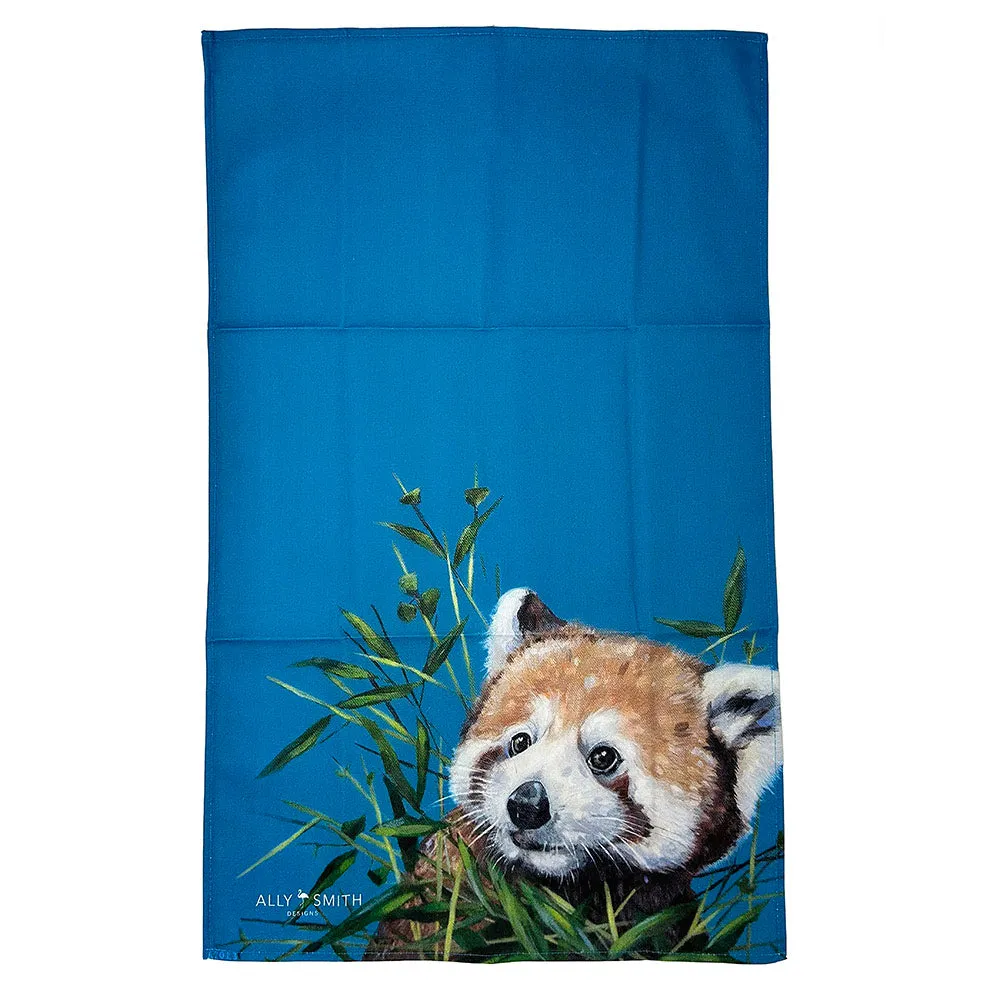 Red Panda Tea Towel Ally Smith