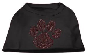 Red Paw Rhinestud Shirts Black L (14)