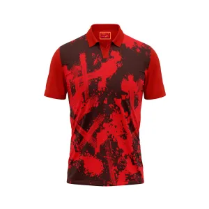 Red Polo Neck Half Sleeve T Shirt Nextprint H128