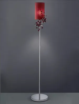 Red Premium Strass Crystal Flower Floor Lamp