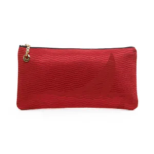 Red Printed Tabi Clutch