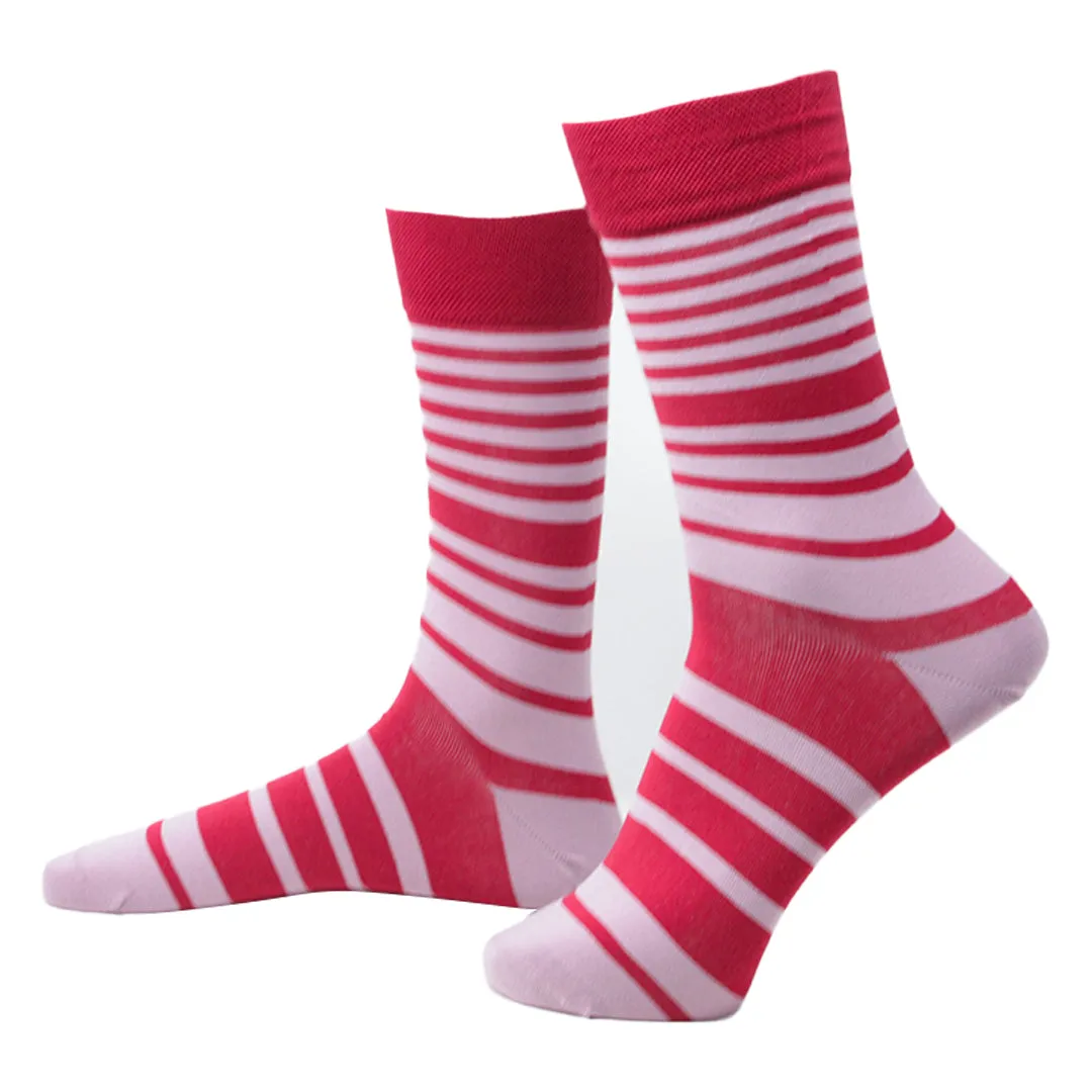 Red Ribbon-Crew Socks Bamboo Socks