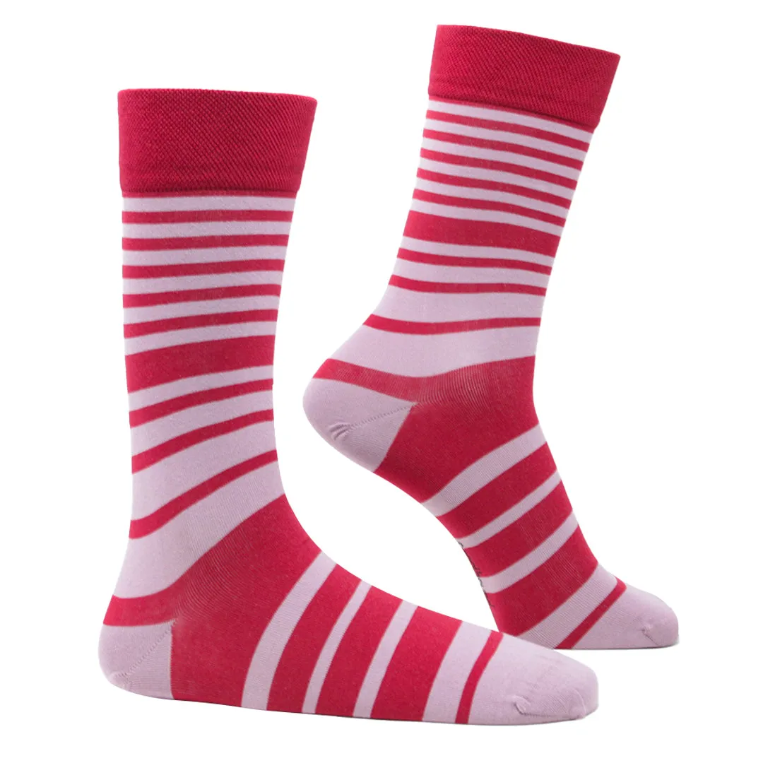 Red Ribbon-Crew Socks Bamboo Socks