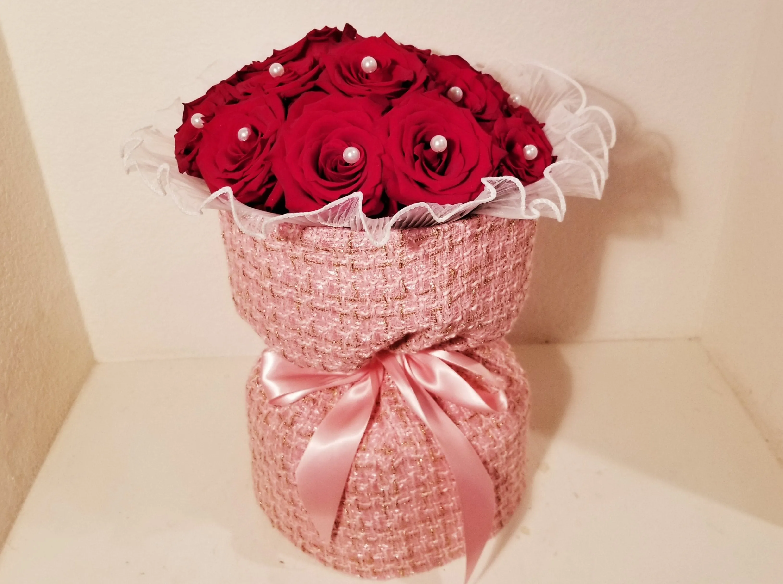 Red Rose Russian Round Bouquet