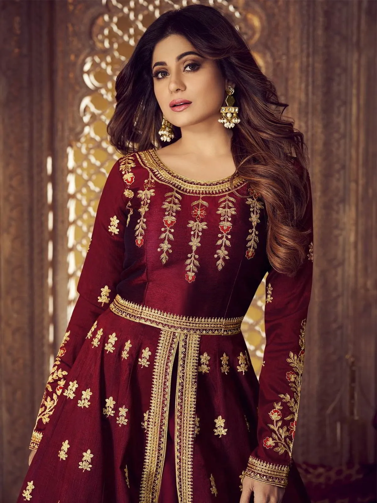 Red Rouge Traditional Anarkali Lehenga Suit