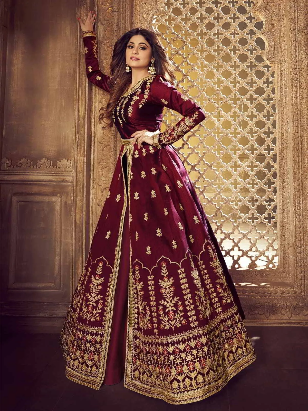 Red Rouge Traditional Anarkali Lehenga Suit