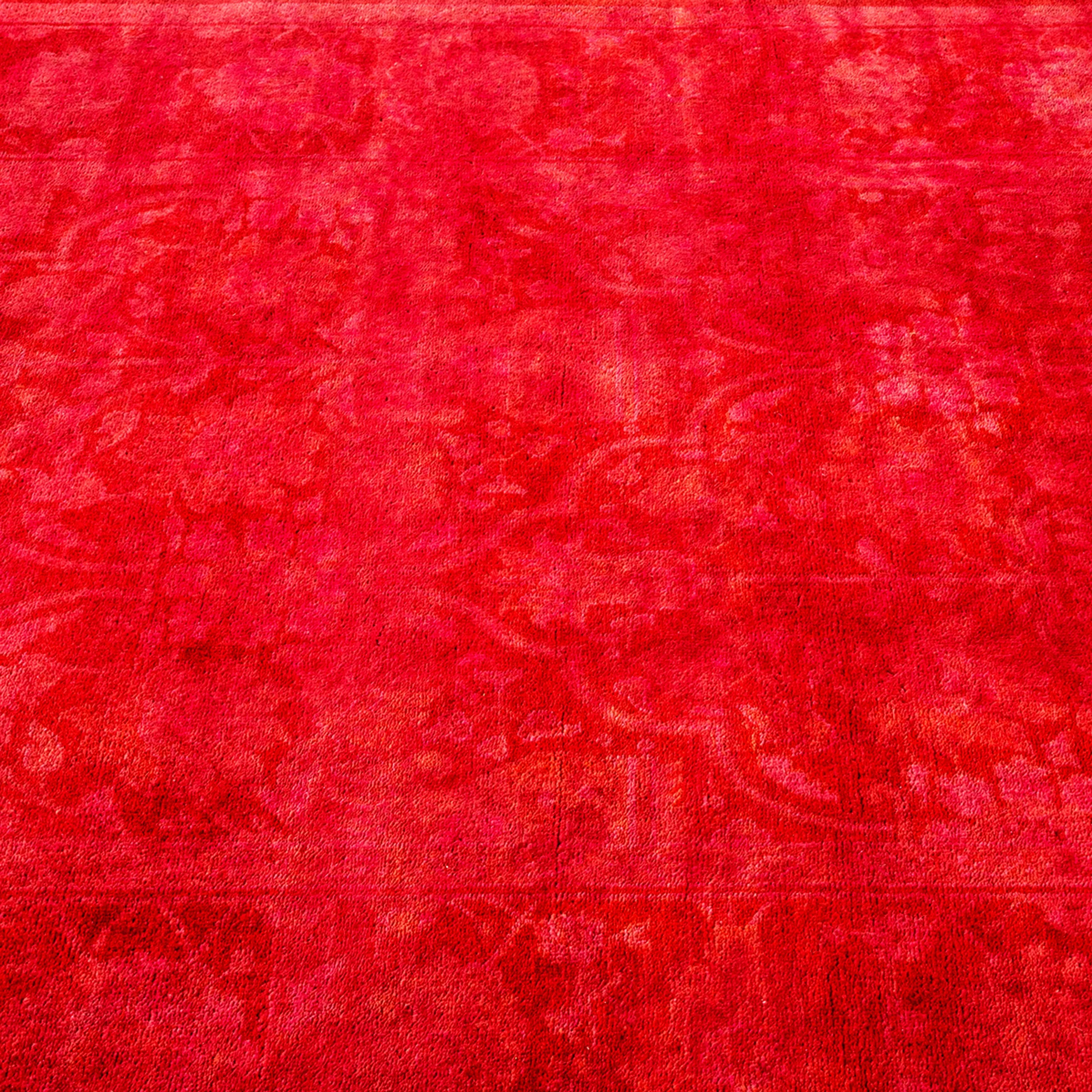 Red Samsara Wool Rug - 4'1" x 6'2"