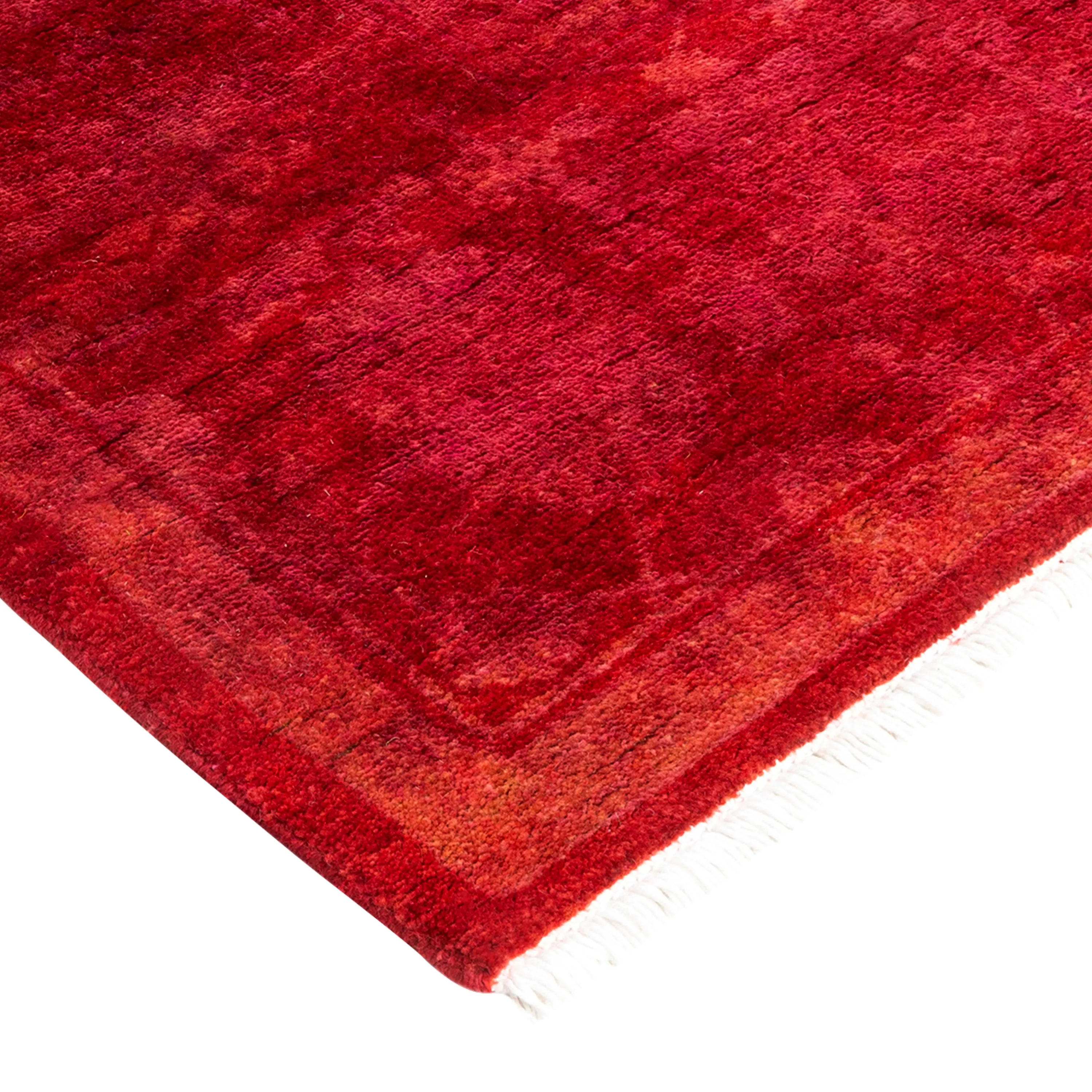 Red Samsara Wool Rug - 4'1" x 6'2"