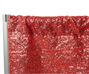 Red Sequin 4' x 8' High Drape Panel