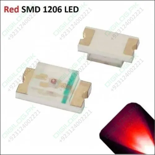 Red Smd 1206 Led Super Bright Light Emitting Diode