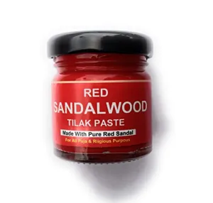 Red Ssandalwood Paste Tilak (Lal Chandan) Made with Real and Rare Red Sandal with Spiritual Matra