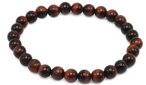 Red Tigers Eye Gloss Natural Gemstone Bracelet