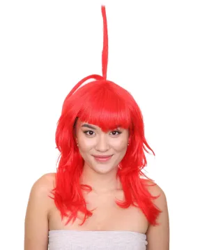 Red Tower Wig | Character Cosplay Halloween Wig | Premium Breathable Capless Cap