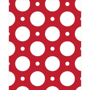 Red with White Dots Printed Backdrop