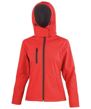 Red/Black - Women's Core TX performance hooded softshell jacket