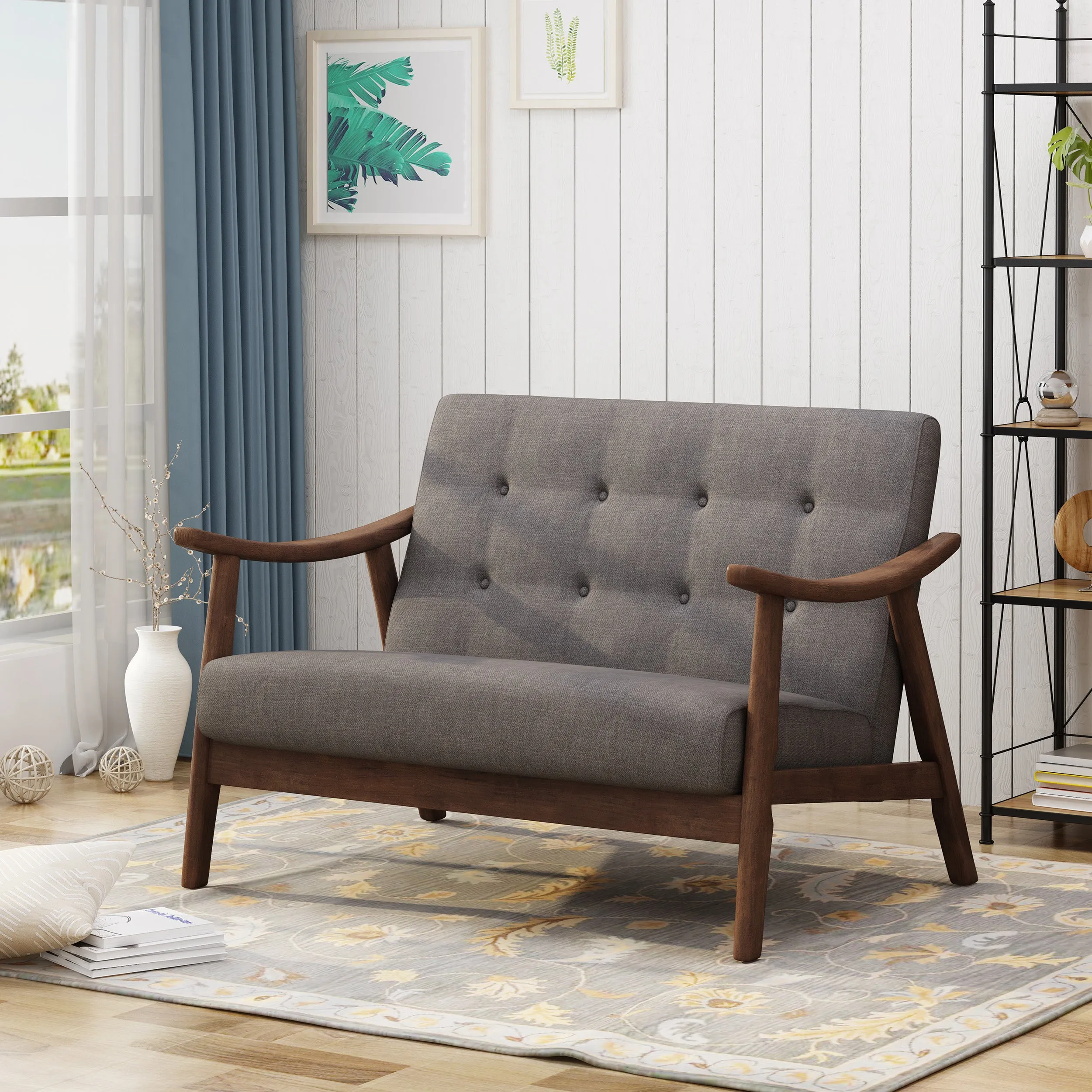 Redding Mid-Century Modern Settee