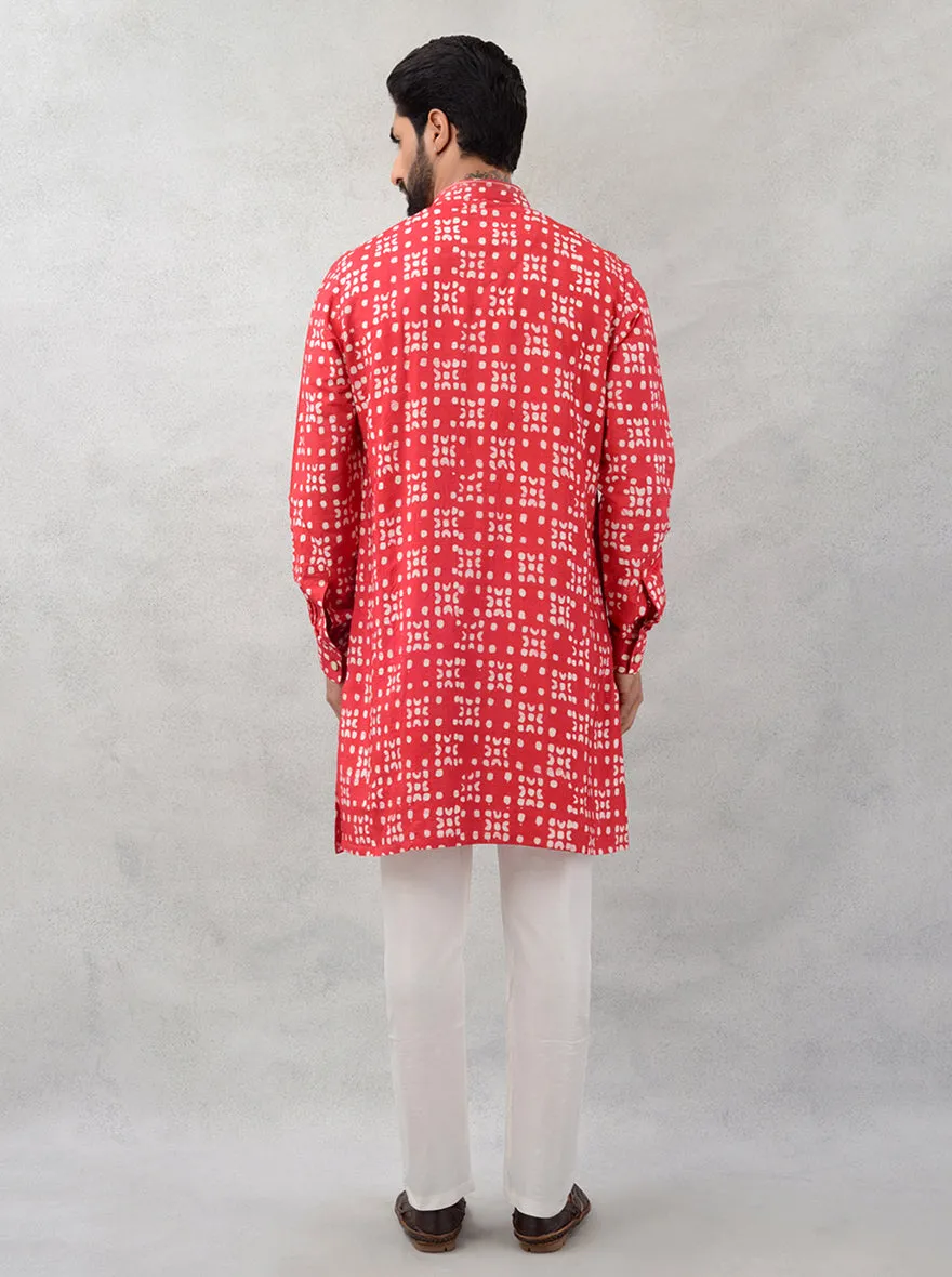 Reddish Pink Kurta Pajama | TULA