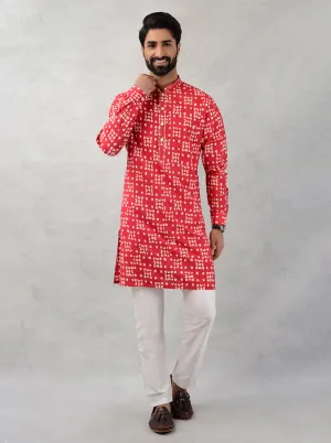 Reddish Pink Kurta Pajama | TULA