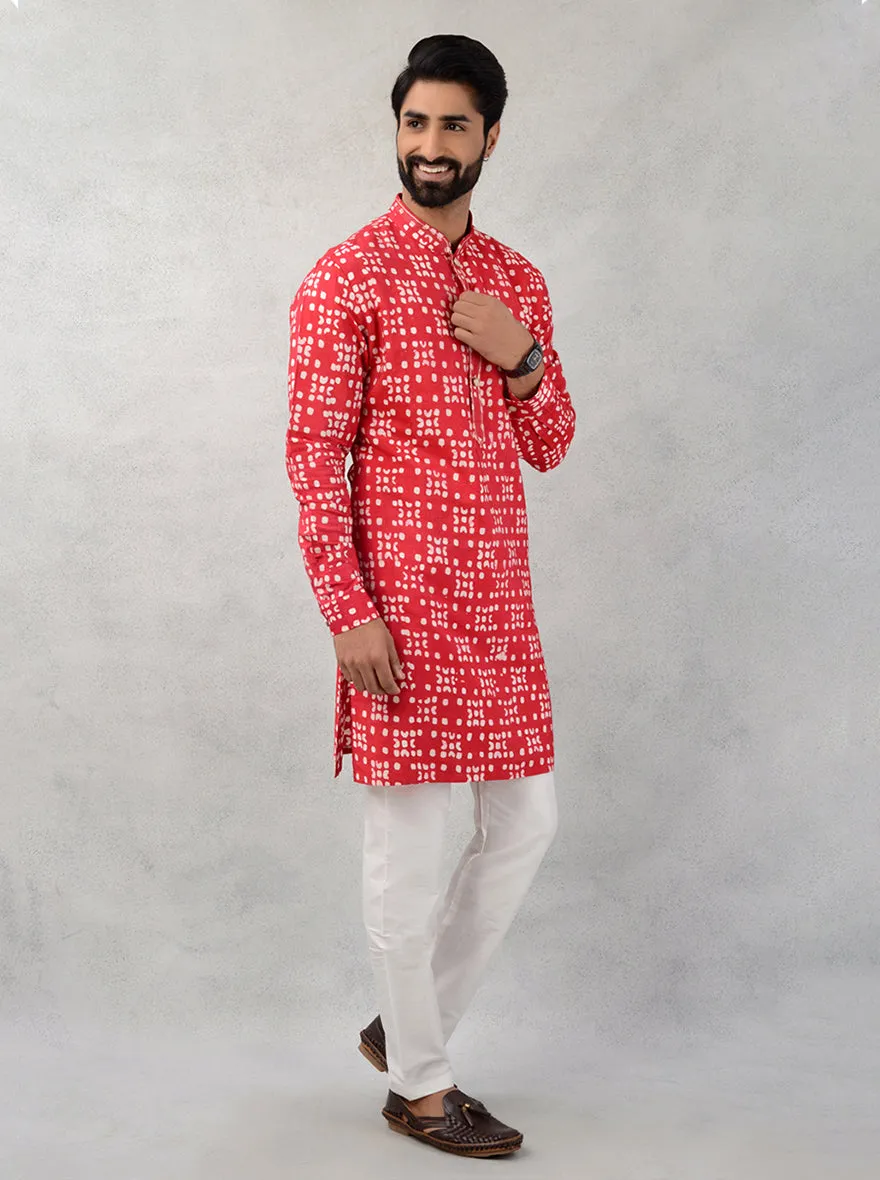 Reddish Pink Kurta Pajama | TULA