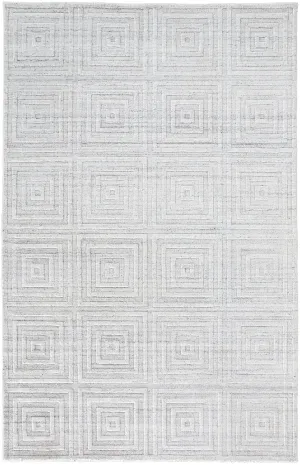 Redford RED8670F White/Silver Rug